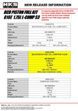 HKS BCD Piston Kit G16E 1.75L L-Comp S3 D88