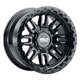 Weld Off-Road Swift 17x9in - 8x165.1 BP - ET-12 - 125.1mm CB - Gloss Black Wheel & Ring