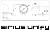 GReddy Sirius Unify Fuel Pressure Gauge Set (Sirius Meter w/Fuel Press Sensor Set & Vision Disp)