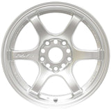 Gram Lights 57DR 15x8.0 +28 4x100 Sunlight Silver Wheel