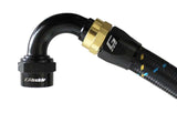 GReddy AN12 120 DEGREE HOSE END SWIVEL BLACK/GOLD ANODIZED