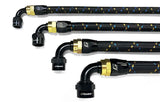 GReddy AN06 STRAIGHT HOSE END SWIVEL BLACK/GOLD ANODIZED