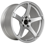 Enkei Kojin 18x9.5 45mm Inset 5x120 Bolt Pattern 72.6mm Bore Dia Matte Silver Wheel