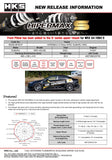 HKS HIPERMAX S Pillow SPEC SUBARU WRX