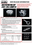 HKS BCD Piston Kit G16E 1.75L L-Comp S3 D88