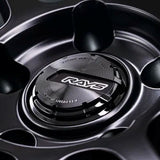 Gram Lights 57NR LIMITED II 18x7.5 +38 5-114.3 Semigloss Black Wheel w/ Black Cap/Stickers/Air Valve