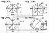 GReddy 80mm Oval Exhaust Gasket