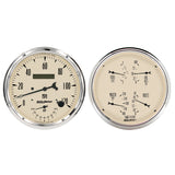 Autometer Antique Beige Quad & Tach/Speedo 5in. - 2 Pc.