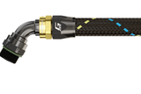 GReddy AN12 60 DEGREE ORB MALE BLACK/GOLD ANODIZED