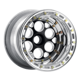 Weld Magnum Midget Sprint 13x10/31-Spline/3 BS - Black Center - Polished Shell - Polished OBL Wheel