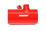PERRIN 22-26 Subaru WRX / 20-25 LGT & OBXT Turbo Inlet Hose w/Turbo Adapter Flange (Short) - Red
