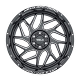 Weld Off-Road W117 20X10 Fulcrum 5X139.7 5X150 ET13 BS6.00 Gloss Black MIL 110.2