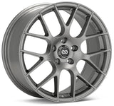Enkei Raijin 19x9.5 35mm Offset 5x112 Bolt Pattern 72.6 Bore Dia Hyper Silver Wheel