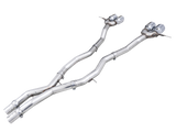 AWE Tuning Track Edition Cat-Back Exhaust for BMW G8X M3/M4 - Chrome Silver Tips