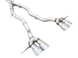 AWE Tuning Track Edition Cat-Back Exhaust for BMW G8X M3/M4 - Chrome Silver Tips