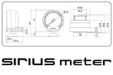 GReddy Sirius Meter - Fuel Pressure 0/6.0kPa 74mm Analog Gauge (w/Fuel Press Sensor & Harness Set)