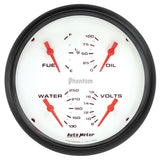 Autometer Phantom Quad 5in. Gauge 240OHm (E) - 33Ohm (F) Electric