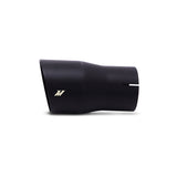 Mishimoto Clamp-On Single Wall Exhaust Tip 5in Outlet - Black