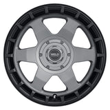 Weld Off-Road Ridge 20x9 - 8x180 BP - ET0 - 124.3mm CB - Satin Gunmetal Wheel (Black Ring)