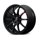 Gram Lights 57NR LIMITED II 18x8.5 +38 5-100 Semigloss Black Wheel w/ Black Cap/Stickers/Air Valve