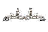 Corsa 2020-2025 Corvette C8 3in Valved Cat-Back 4.5in Pol Quad Tips - Fits Factory NPP Exhaust