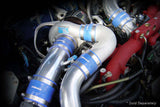 GReddy 80mm x 80mm Silicone Straight Hose - Blue