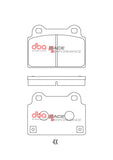 DBA 08-16 Mitsubishi Lancer Evolution Rear RP Performance Brake Pads