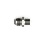 DeatschWerks 8AN Male Flare to M16 X 1.5 Male Metric Adapter (Incl Washer) - Anodized Matte Black