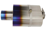 GReddy - Universal Titanium Oval Muffler 2.5in ID Muffler Inlet