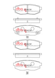 DBA 2012+ Subaru BRZ / 2012+ Toyota 86/GR 86 Rear RP Performance Brake Pads