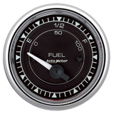 AutoMeter Chrono 2-1/16in 0E 0-90 Ohm Electric Fuel Level Gauge - Chrome