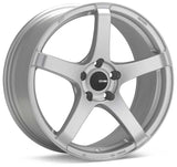 Enkei Kojin 18x9.5 45mm Inset 5x120 Bolt Pattern 72.6mm Bore Dia Matte Silver Wheel
