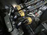 GReddy AN04 STRAIGHT HOSE END SWIVEL BLACK/GOLD ANODIZED