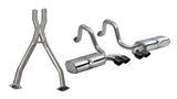 Corsa 97-04 Chevrolet Corvette (C5) 2.5in Sport Cat-Back Exhaust - 4in Black Twin Tips
