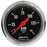 AutoMeter Gauge Air Pressure 2-1/16in. 150 PSI Mechanical Traditional Chrome