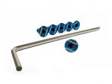 GReddy Steering Wheel Bolts - Burnt-Titanium Blue (Set of 6)