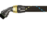 GReddy AN12 45 DEGREE ORB MALE BLACK/GOLD ANODIZED