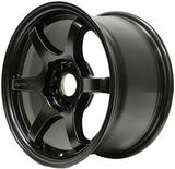 Gram Lights 57DR 15x8.0 +35 4x100 Semi Gloss Black Wheel