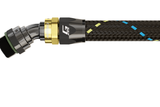 GReddy AN12 30 DEGREE ORB MALE BLACK/GOLD ANODIZED