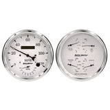 Auto Meter Old Tyme White Quad & Tach/Speedo 5in. - 2 Pc.
