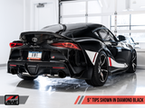 AWE Tuning 2020 Toyota Supra A90 Non-Resonated Touring Edition Exhaust - 5in Diamond Black Tips