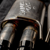 Stainless Works 18-21 Mustang GT Axle Back Legend Exhaust - Black Tips
