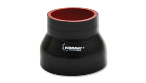Vibrant 4 Ply Reducer Couper 3.5in ID x 2.75in ID x 3in Long - Black