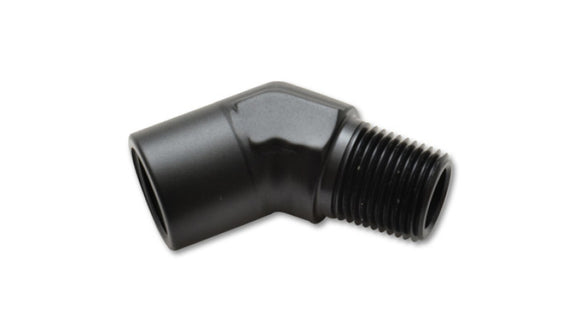 Vibrant 1/8in NPT Female to Male 45 Degree Pipe Adapter Fitting