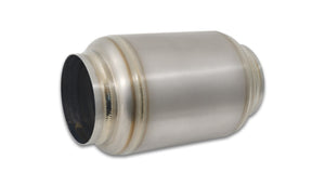 Vibrant Titanium Muffler w/Natural Tip 4in. Inlet / 4in. Outlet / 5.875in Dia