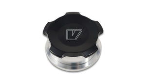 Vibrant 1.5in OD Aluminum Weld Bungs w/ Black Anodized Threaded Cap (incl. O-Ring)