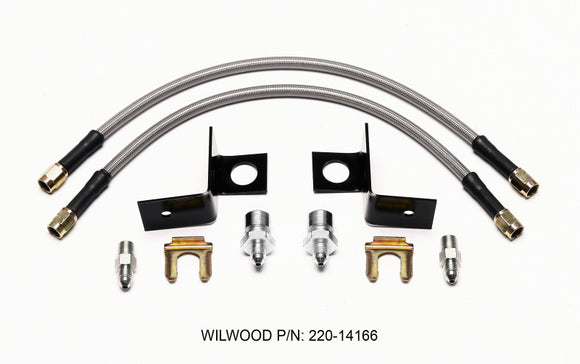 Wilwood Flexline Kit 14 inch -3 M10-1.00 IF 1/8 NPT Straight