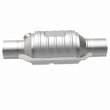 MagnaFlow Univ Cat Conv 2.5in Inlet/Outlet Ctr/Ctr Round 9in Body L x 5.125in W x 13in Overall L