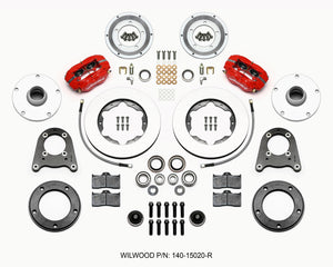 Wilwood Forged Dynalite-M Front Kit 10.75in Red 1950-1955 MG-TD/TF