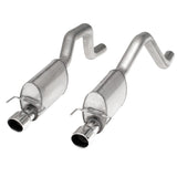 Stainless Works 2006-13 Corvette C6ZO6/ZR1 3in Axle Back S-Tube Mufflers Dual 4in Rolled Edge Tips